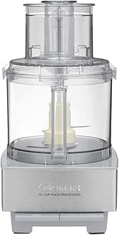 Food Processor 14-Cup Vegetable Chopper for Mincing, Dicing, Shredding, Puree & Kneading Dough, Light Gray Stainless Steel, DFP-14CGRY