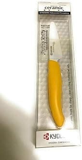 Advanced Ceramic Revolution Series 3-inch Paring Knife, Yellow Handle, White Blade