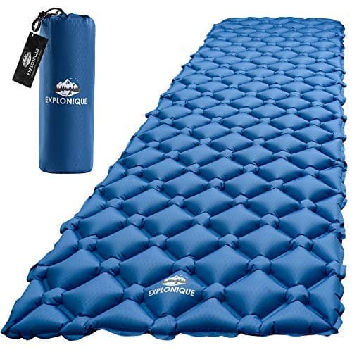 Camping Sleeping Pad - Best Inflatable Ultralight Mat for Backpacking & Hiking Traveling - Compact Lightweight Air Mattress - Insulated Camp Sleep Pads