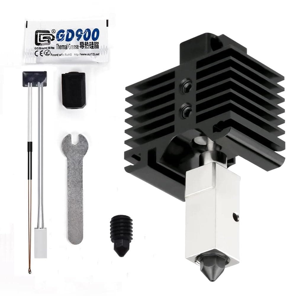 Bambu Labs Hotend P1P Assembly with Removable Hardened Steel 0.4mm Nozzle Hotend for Bambu Labs P1 Series 3D Printers