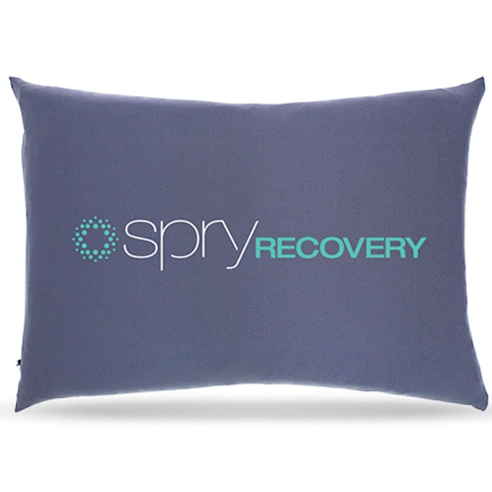 Spry Recovery Pillow Supportive Contouring Pillow with Adaptive Flo-Form Technology Great for Neck and Back Pain (Blue)