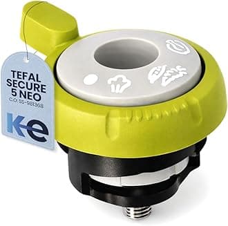 Anakel Home Replacement Pressure Regulator Valve SS-981368 Compatible with Tefal Secure 5 Neo Express Pot, with Pot and Fireplace Included, Lime Green and Grey