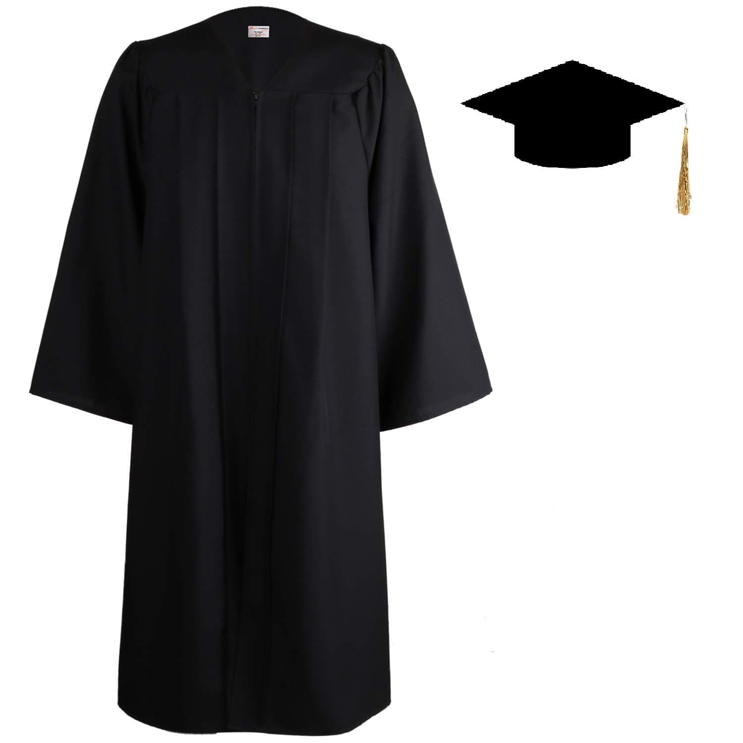 Culture Creation Convocation Graduation Gown Cap Set for High School and Bachelor (3-4 Years)