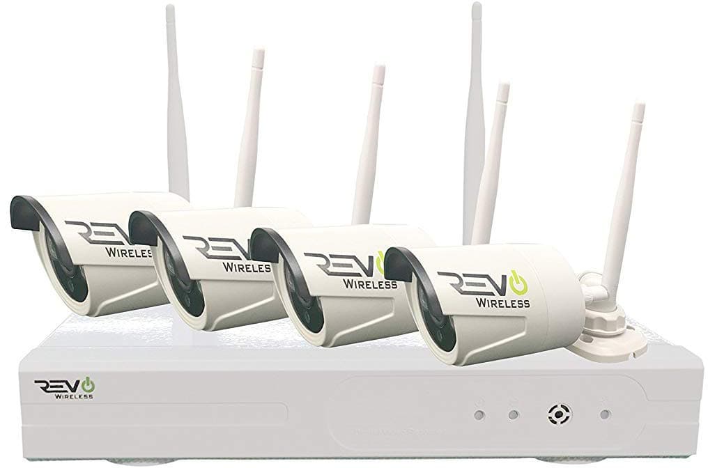 America Wireless 4 Ch. NVR Surveillance System with 4 HD Wireless Bullet Cameras