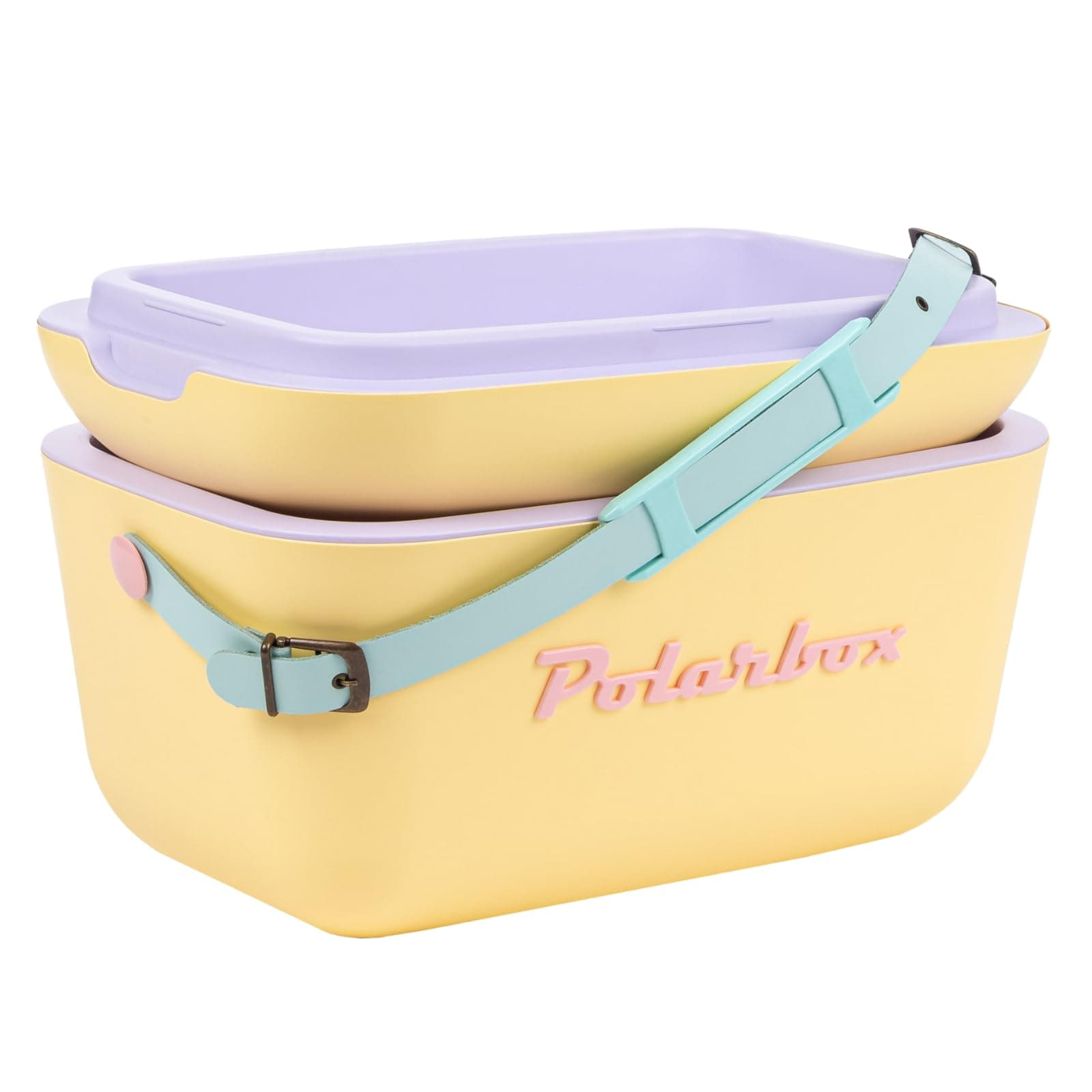 Polarbox Portable Cooler - Mini Cooler 20L, Beach Cooler, Small Portable Cooler, Vintage Cooler, Adjustable Handle, Polarbox Cooler, Portable Mini Cooler