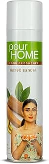POUR HOME Sacred Sandal Room Air Freshener Spray - 220ML | Long-Lasting Fragrance - Reduces Odours - Suitable for Home & Office