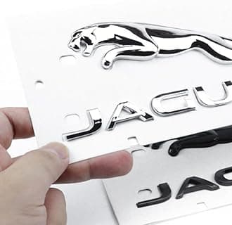 Decal Compatible with Rear Emblem XE XF XJ F-Type F-PACE Trunk Emblem Leopard Jagvar Rear Letter Sticker Jagvar Panther Fender Decal (Rear Chrome)