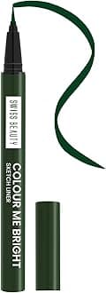 Colour Me Bright Matte finish Sketch Eyeliner with soft pen tip applicator | Quick Drying | Waterproof, smudge-proof eyeliner | Shade - Passion Green, 0.7ml