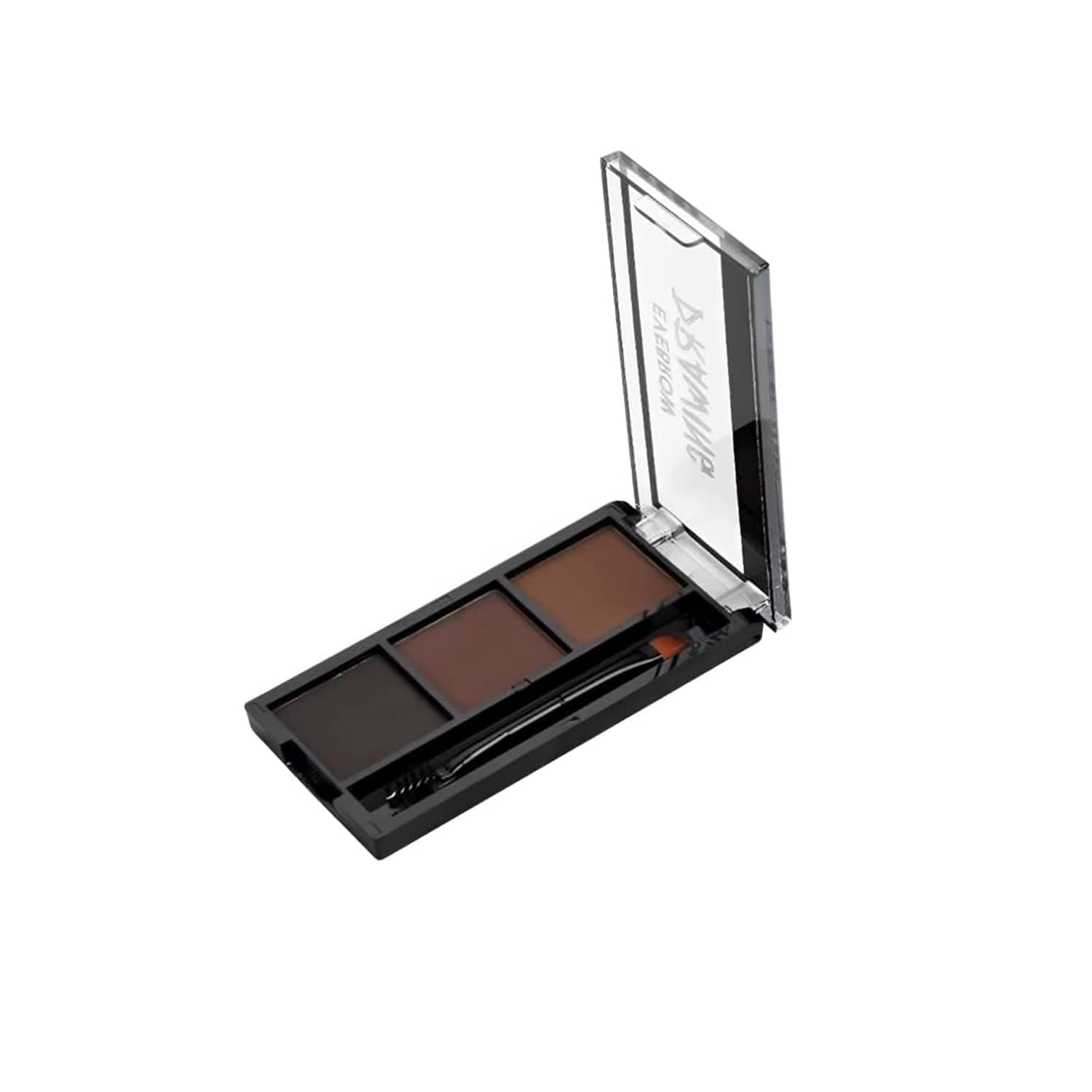 Eyebrow Drawing Palette 3 Shades With 1 Brush, Ultimate Brow Kit to Shape, Define and Fill the Eyebrows,Waterproof Non-Transfer Smudgeproof Eyebrow Palette, (Dark Brown,Light Brown,Brown)