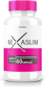 Nexaslim Capsules - Nexaslim Metabolism Booster Formula, Dietary Supplement for Advanced Weight Loss, Maximum Strength All-Natural Pills for Targeting Belly Fat, Nexa Slim Reviews (60 Capsules)
