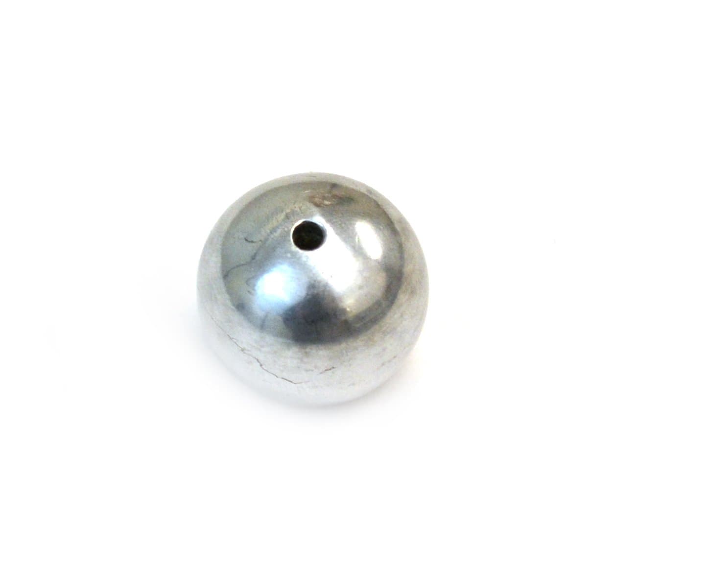 Eisco Labs 1 Inch Drilled Aluminum Ball, Precise & Durable for Physics Lab, Hobbyists, 2.5mm Hole - Collision & Pendulum
