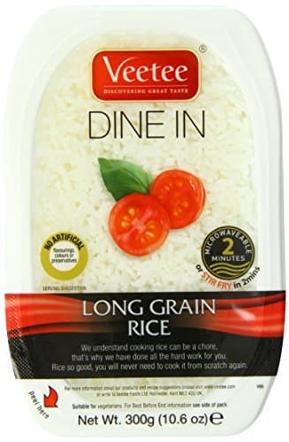 Long Grain Rice - 2 Minute Rice Microwavable Meals - Instant Rice Meals Ready to Eat Gluten Free Precooked Rice - 10.6oz, Pack Of 6