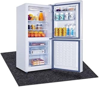 Under Beverage Refrigerators Mat,Slip Resistant,Absorb Water,Protects Floor from Water,and Spills,Slip Resistant and Waterproof (Fridge Mat:36inches x 40inches)