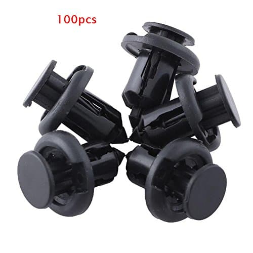 100 Pcs 10mm Car Plastic Rivets Clips Auto Car Fender Door Push-type Trim Panel For Honda Acura AUDI