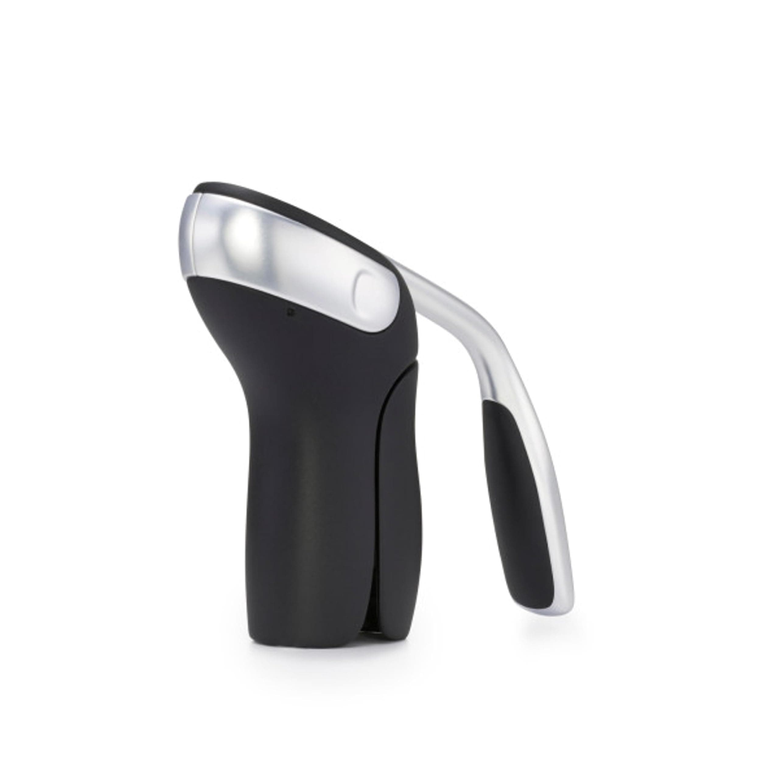 OXO SteeL Vertical Lever Corkscrew with Removable Foil Cutter, Silver, 18.7 x 18.7 x 6.1 cm 11147600UK