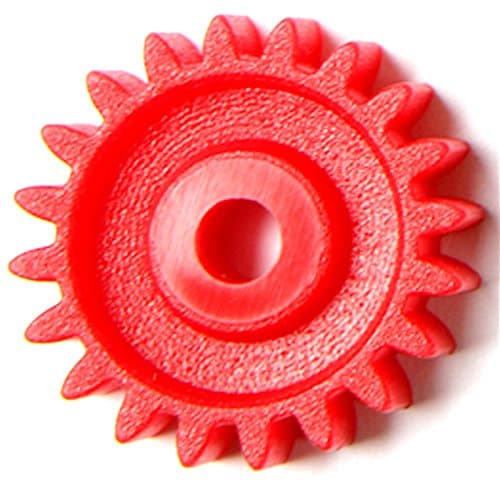 Red Plastic Gear 20 Tooth 4mm hole 10pcs