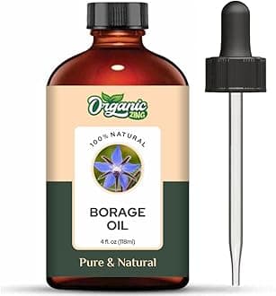 Borage (Borago Officinalis) Oil | Pure & Natural Carrier Oil for Skincare, Hair care & Massage - 118ml/3.99fl oz