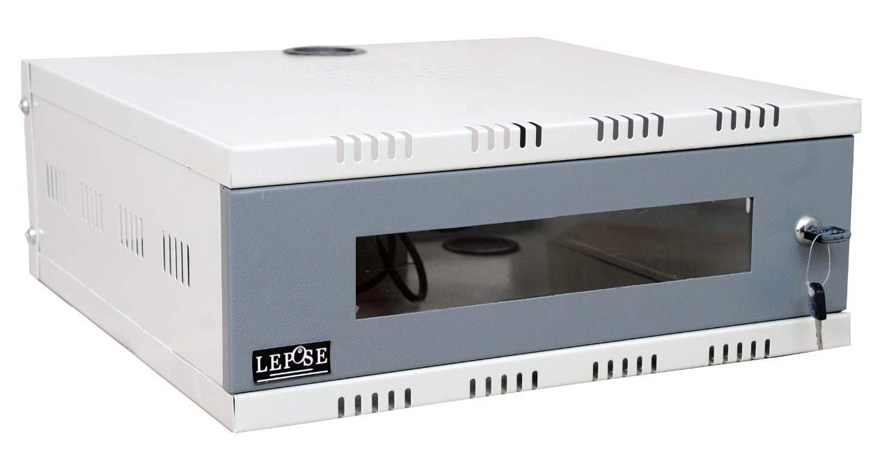LEPOSE Wall Mount CCTV/DVR/NVR Rack for CCTV Cameras 2U