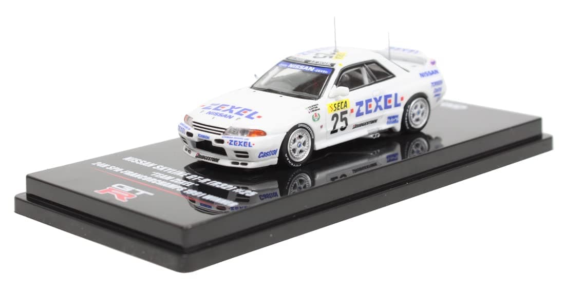Inno 64 1:64 Scale Die-Cast Model Compatible with Nissan Skyline GT-R (R32) No. 25 Team Zexel 24H Spa-Francorchamps Winner 1991