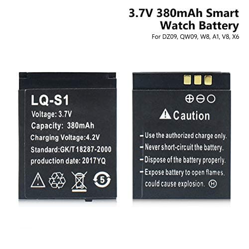 3.7V Rechargeable Li-ion Polymer Battery for Smart Watch DZ09 QW09 W8 A1 V8