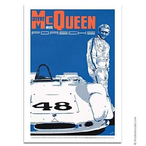 Nicolas Hunziker Porsche 908 Paddock Steve McQueen Poster