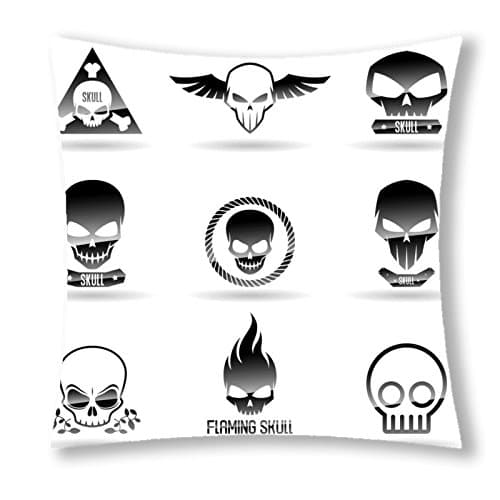 Pillowcase Design 18 X 18 inch (45 X 45cm) Human skeleton 137 Pillow Protector, Best Pillow Cover,One side printing