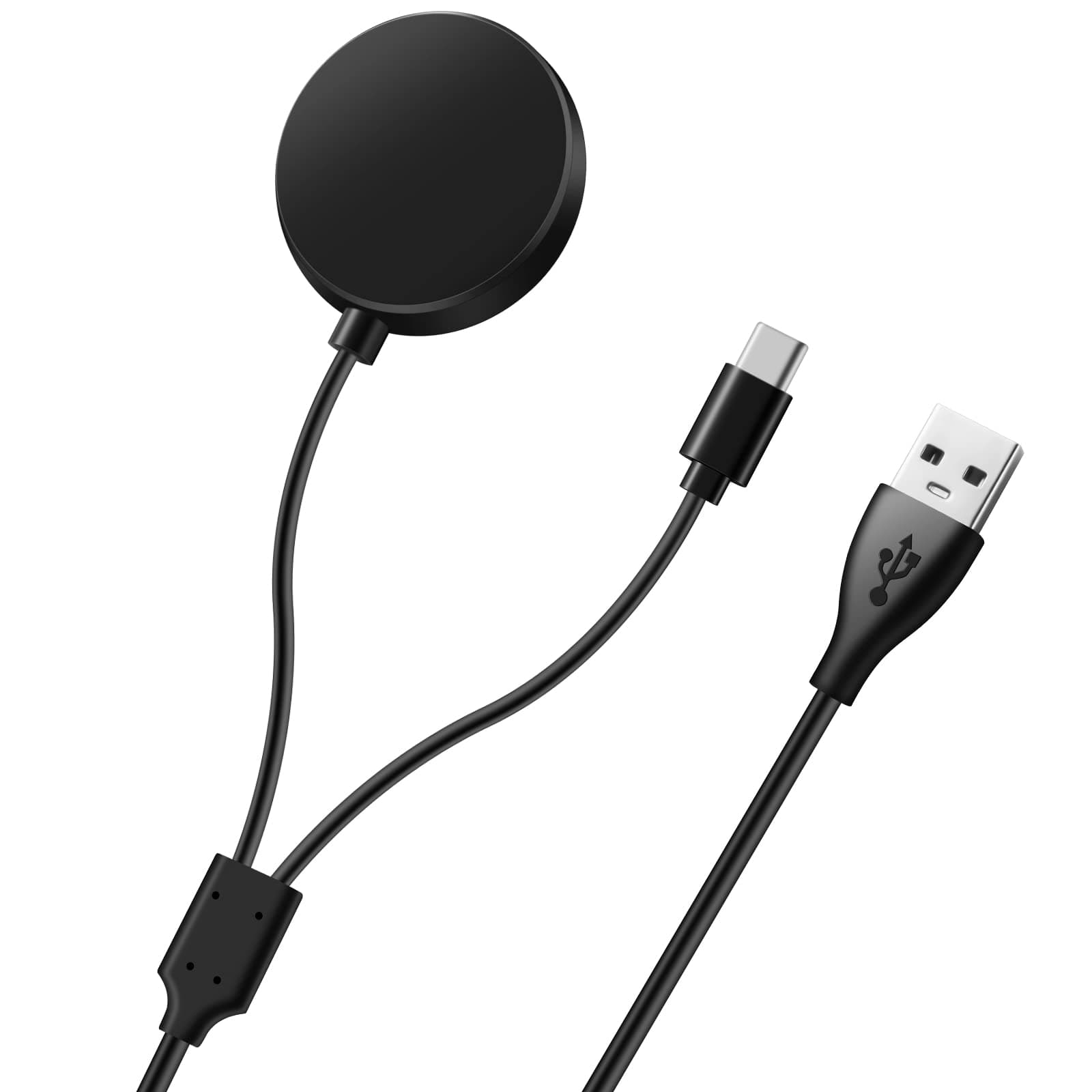 2 in 1 Glaxy Watch Charger and USB C Charging Cable Compatible with Samsung Galaxy Watch 5/4/4 Classic/3/Active 2/Active and Samsung Galaxy S22/S21/S20/S10/Note 20/10/9/8