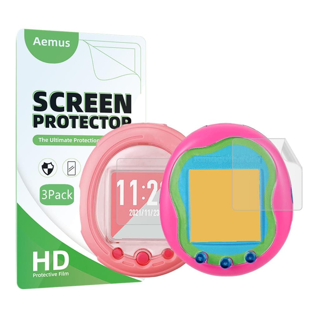 Compatible for Tamagotchi Uni and Tamagotchi Smart Screen Protector, Full Coverage PET Clear Film