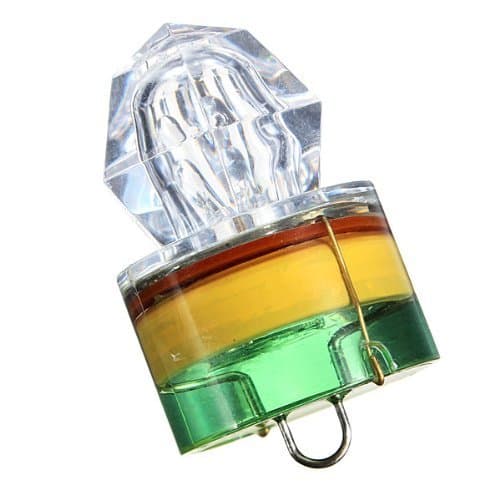 Yeah67886 Creative LED Diamond Fishing Bait Deep Sea Underwater Flashing Light Bait Lure Strobe (Random Color)