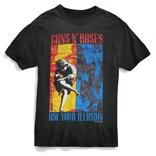 Bravado Men's Guns N Roses-1991 Illusion Combo-Front T-Shirt