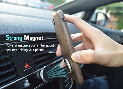  Finger Ring Stand 360 Rotary Cell Phone Ring Holder Finger Loop Grip Mount Universal Smartphone Kickstand for iPhone 6/6s Plus, 7/7 Plus, Samsung Galaxy S8/S8 - Silver