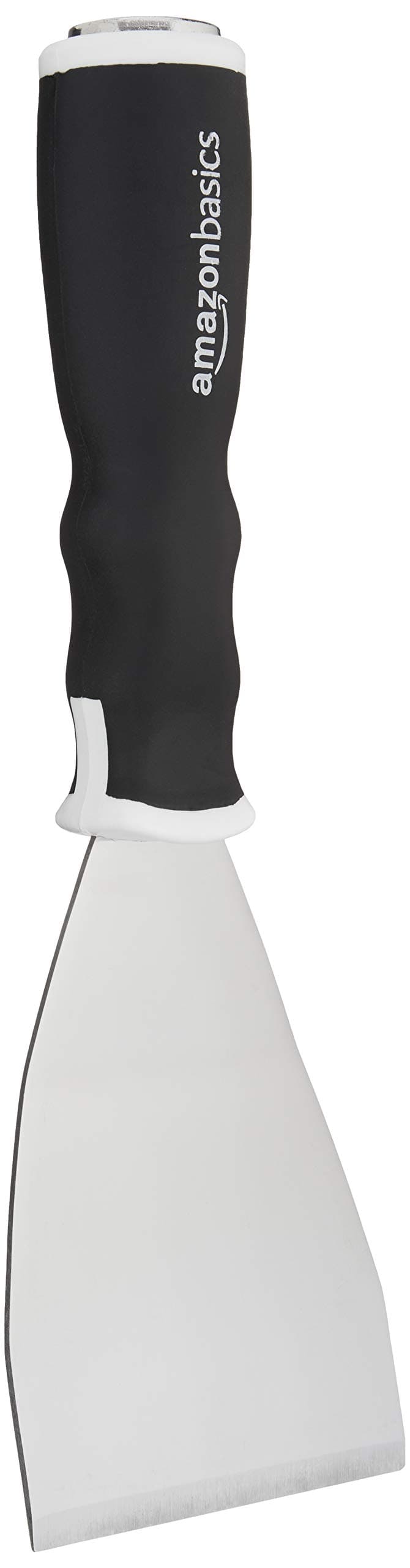 Amazon Basics Soft Grip Bent Scraper with Pole Socket, Heavy-Duty Hammer End for High-Reach Scraping, 3"