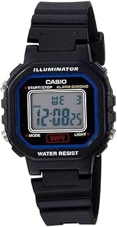 Women's LA20WH-1ACF Classic Digital Black Resin Watch