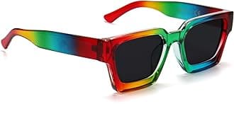 Trendy Square Sunglasses for Men Women Fashion Thick Rectangle Sun Glasses UV Protection Shades Designer Style