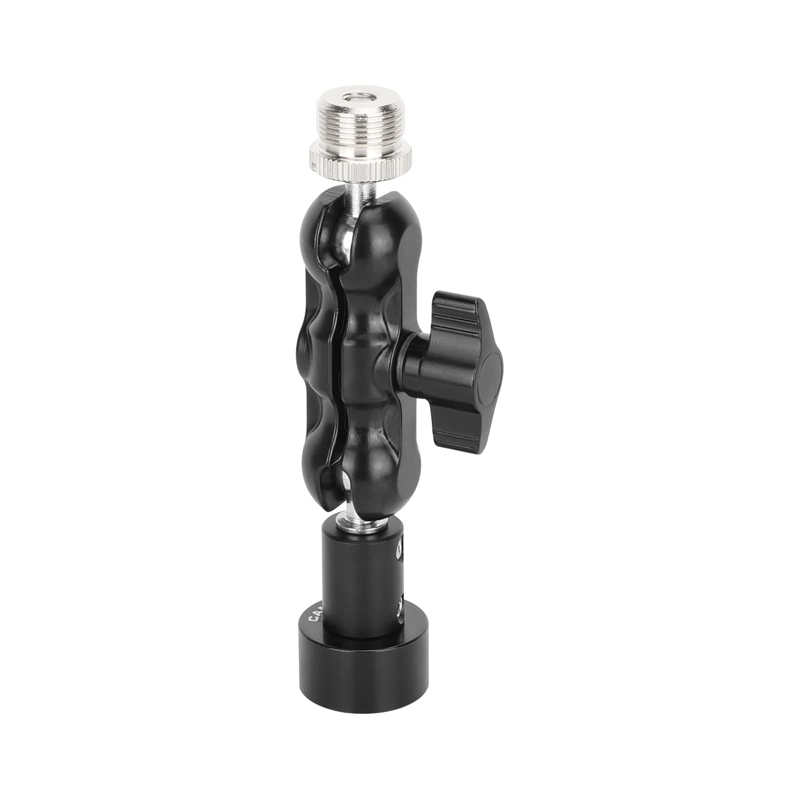 CAMVATE Mini Ball Head Mount Microphone Clamp with 5/8"-27 Male and Female Adapter - 3303