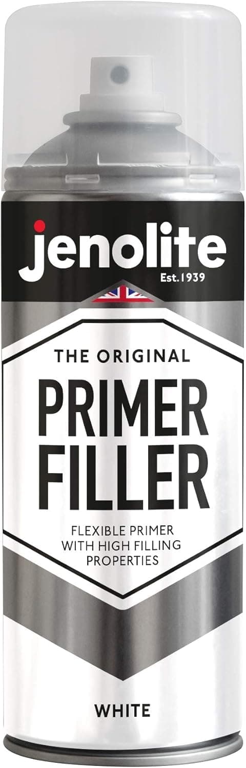 Primer Filler Spray Paint | WHITE | High Fill Multi-Surface Primer Paint | Fills Small Dents & Scratches | Perfect For Car Bodywork, 3D Printer Models & More | 400ml