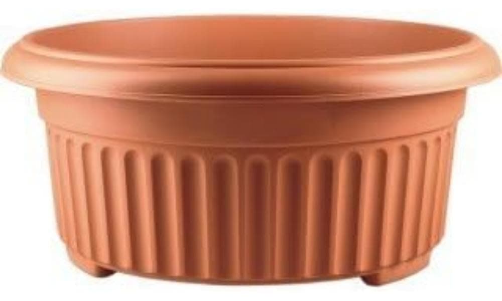 Stewart Corinthian Low Planter, 45cm - Terracotta