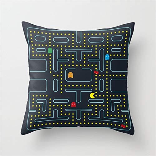 Jay94 Pacman Throw Pillow Case Cushion Cover 18 X 18 inches