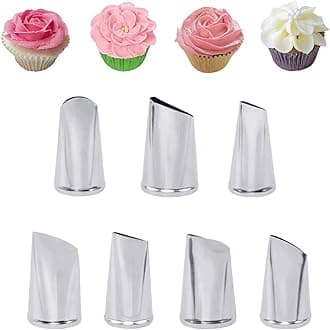 Petal Piping Nozzles Set,Petal Nozzle for Piping,Rose Pastry Tips Icing Frosting Tips Baking Tools for Cake Cupcakes