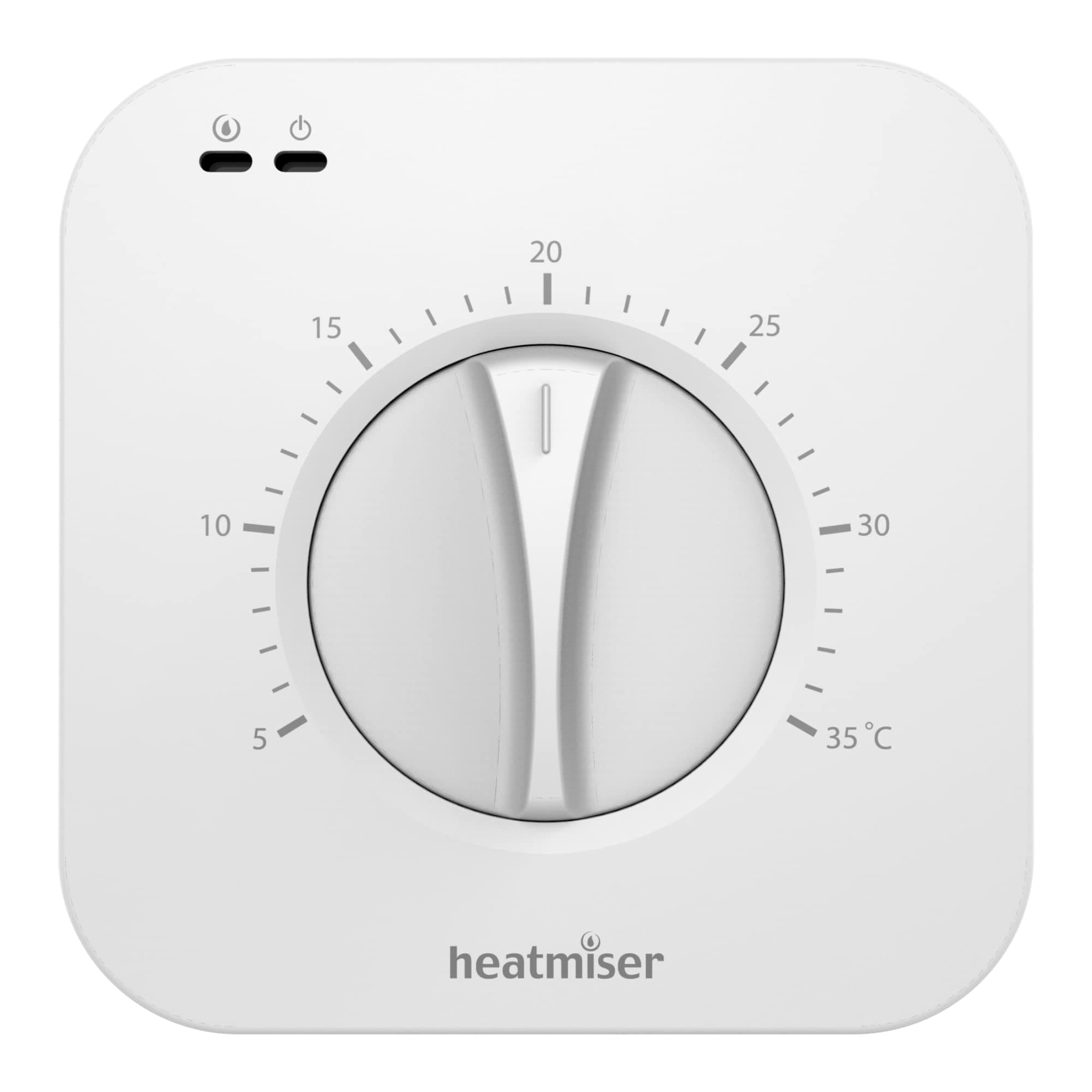 Heatmiser DS1 V2 Central Heating Thermostat for Simple Dial Control for Boiler & Heat Pump Heating Controls UK Next Working Day Prime delivery.