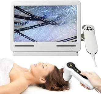Skin Diagnosis Hair Analyzer Machine, 10.1inch Skin Scalp Detector, Hair Follicle Hd Tester Skin Diagnosis Scanner System Hair Analyzer Analysis Scanner