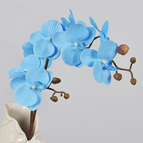 WLFM Artificial flower table decoration The Moth Orchid,2The forklift truck blue