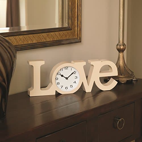 A La Maison Freestanding Love Plaque with Clock