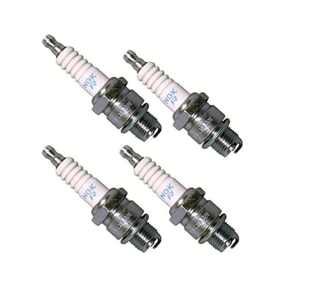 NGK Spark Plug BR8ES For Motorcycle, Marine, ATV and more - Copper Core, Nickel Electrode - Set of 4