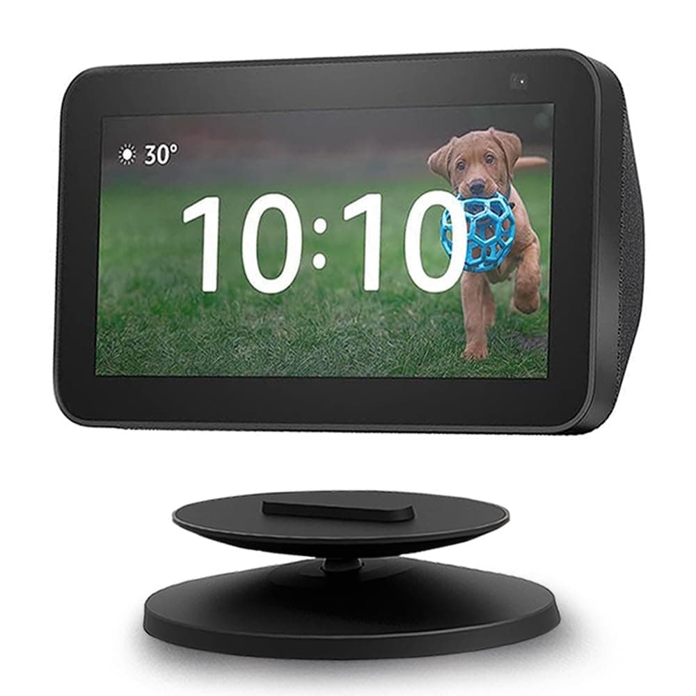 Stand for Echo Show 5 and Show 8 (1st Gen and 2nd Gen) | Adjustable Design to Improve Viewing Angle | Magnetic,Swivel and Tilt | Black