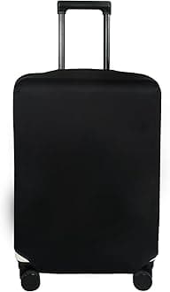 Explore Land Travel Luggage Cover Suitcase Protector Fits 27-30 Inch Case (Black, L)