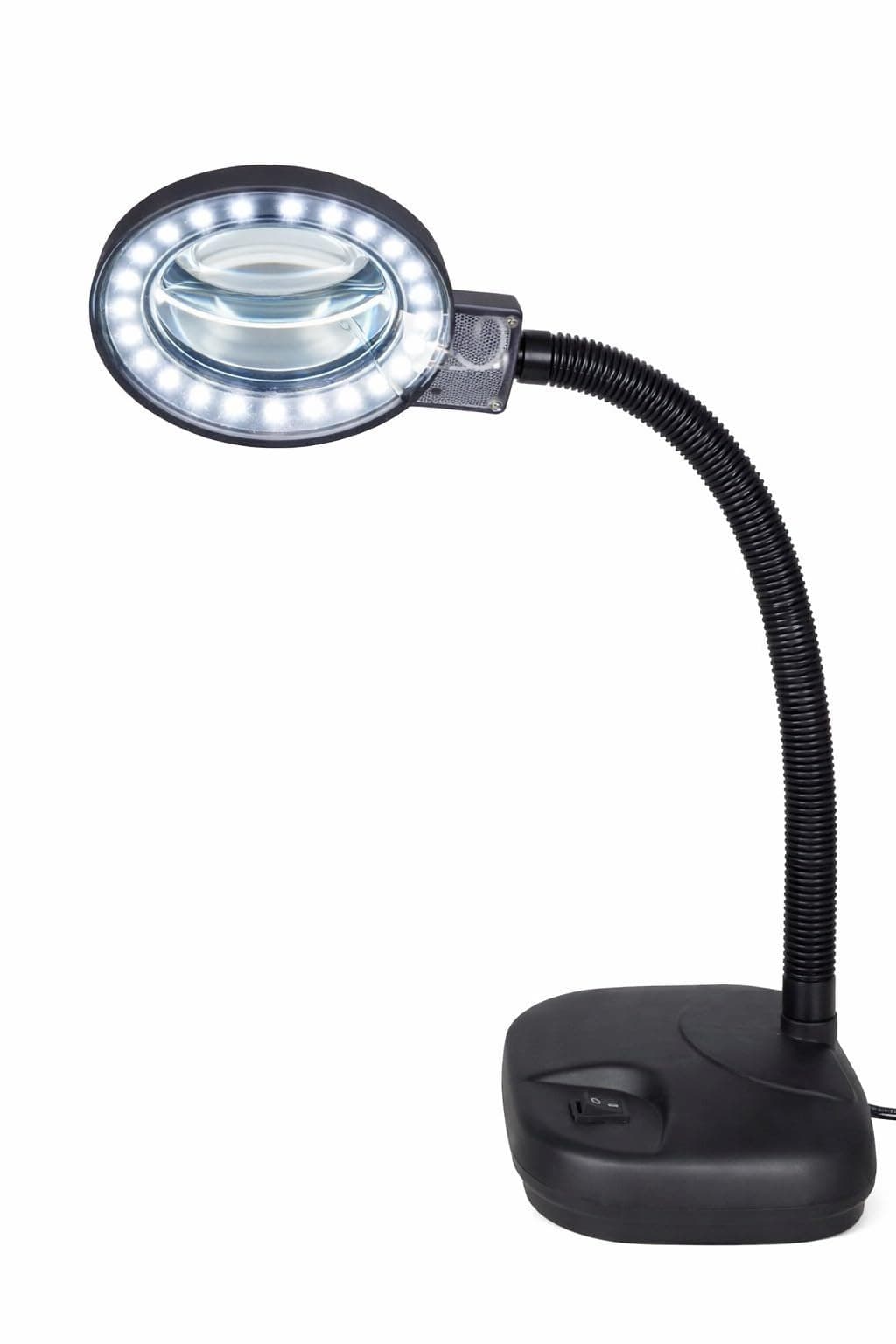 Schofic 5X 10X Light-Weight Portable Tabletop Gooseneck Led Magnifying Lamp Magnifier Desk (1)