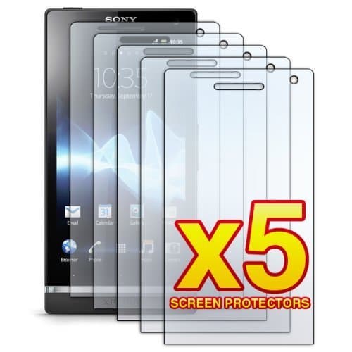 Sony Xperia S LT26i - Five (5) Premium Ultra Clear, Smooth Touch LCD Screen Protector Film (with Cleaning Cloth) [AccessoryOne Brand]