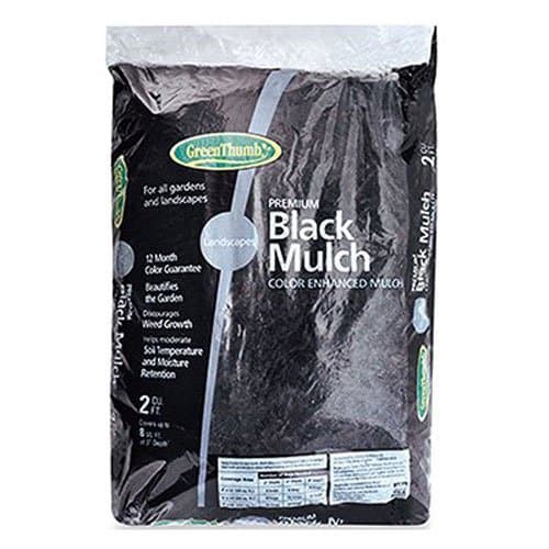 GARICK BG2CFDMBGT Green Thumb Mulch, 2 cu. ft, Black