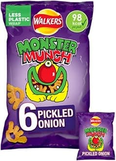 VSTARChips Crisps Bags Collections - Deliciously light & Crispy Chips Bags (Walkers Monster Munch (6 x 20g), 2 Packs)